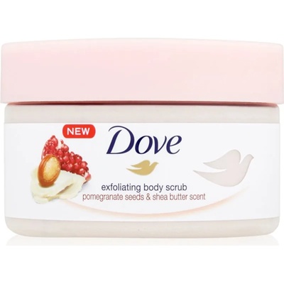 Dove Exfoliating Body Scrub Pomegranate Seeds & Shea Butter грижа-скраб за тяло 225ml