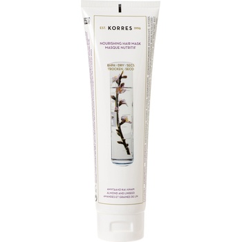 KORRES Маска за суха и изтощена коса с бадем и ленено семе, 125 ml