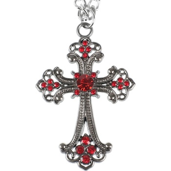 FALON Нашийник Cross - Red - PSY1139