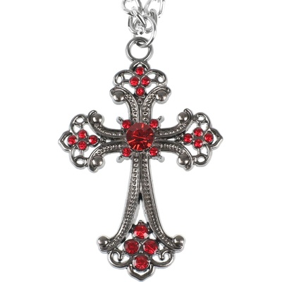 FALON Нашийник Cross - Red - PSY1139