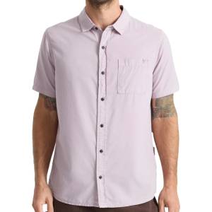 Roark Мъжка риза с копчета Roark Made to Fade S/S Woven Shirt - Washed Dusty Lilac (033-3048-0211)