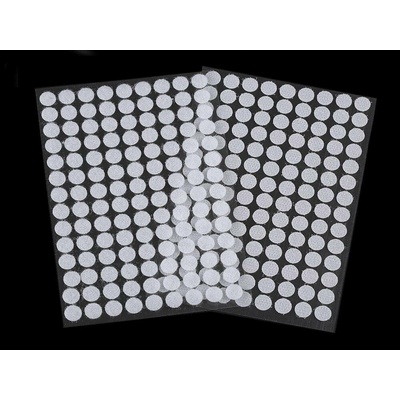 Suchý zip samolepicí kolečka Ø10 mm Varianta: 6 béžová velbloudí, Balení: 1 karta 46379/101118/234907