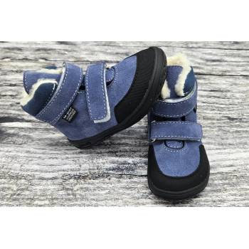 Jonap kožené zimní boty s membránou Jerry modrá