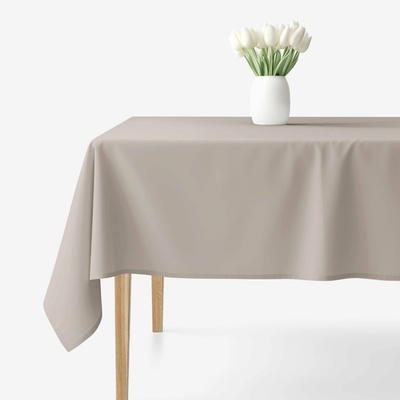 Goldea hranatý ubrus 100% bavlněné plátno šedohnědý 100x140 cm