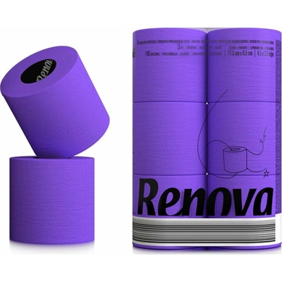RENOVA Black Label fialový 3-vrstvový 6 ks