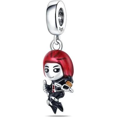 P&J Jewellery Stříbrný visací přívěsek Black Widow SBA23