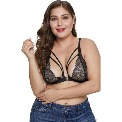 VšeNaSex.cz Dámská podprsenka Black Floral Plus Size Bralette – Zboží Dáma VšeNaSex.cz Dámská podprsenka Black Floral Plus Size Bralette – Zboží Dáma