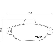 Sada brzdových destiček, vždy 4 kusy v sadě BREMBO P 23 096 (P23096)