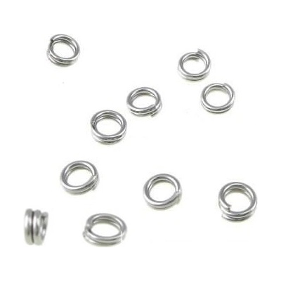 Dvojité spojovací kroužky 316L 5x0,5mm - 500ks - Nerez SL / 500Ks