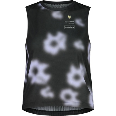 Maloja Дамска фланелка с къс ръкав за колоездене Maloja Women's WallbergM. Cycling jersey - Deep Black Shadow (156-3059-0113)