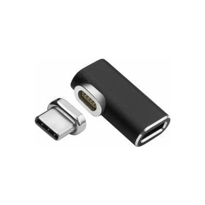 MicroConnect Magnetic USB-C Adapter 90° USB-C to USB-C Male-Female right-angled adapter extends the USB-C cable, even where there is little room