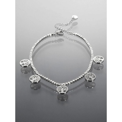 Prosperk náramek z chirurgické oceli se stromem života ve stříbrné barvě S4113