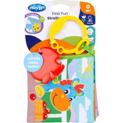 Playgro Текстилна книжка за количка с гризалка Playgro, 0м+ (Story Time)