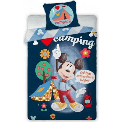 FARO Obliečky Mickey camping Bavlna 140x200 70x90