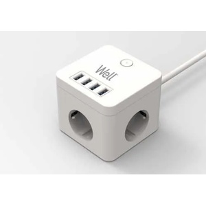 Well 3 Plug + 4 USB 3 m (EXTS-3S3M-PROT/USB4-WL)
