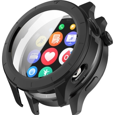 PROTEMIO 104136 PC FULL COVER Plastový kryt so sklom pre Xiaomi Watch S4 čierny