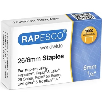 Rapesco Телчета за телбод, размер 26/6 mm, 1000 броя (O1090140032)