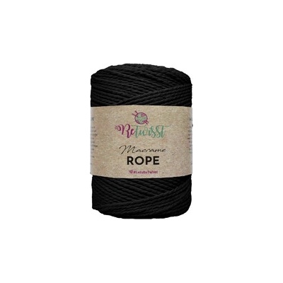 ReTwisst Macrame Rope 3 mm - black