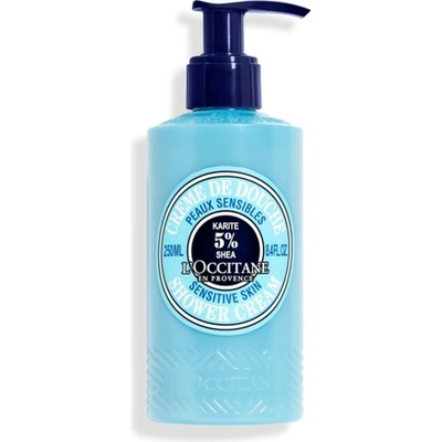 L'Occitane Shea Body Shower Cream Sensitive Skin sprchový krém s bambuckým máslem pro citlivou pokožku 250 ml