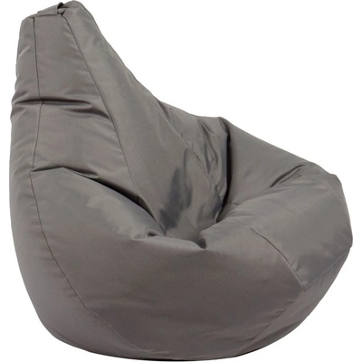 Pufrelax Калъф за пуф круша, 160л. , Nirvana Light - Teteron Grey, (Не съдържа пълнеж), за открито