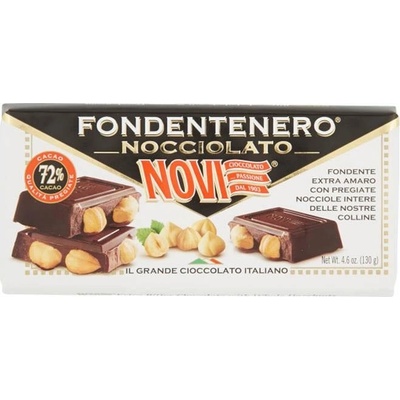 Novi Horká čokoláda s orechmi Nocciolato Fondente 130 g