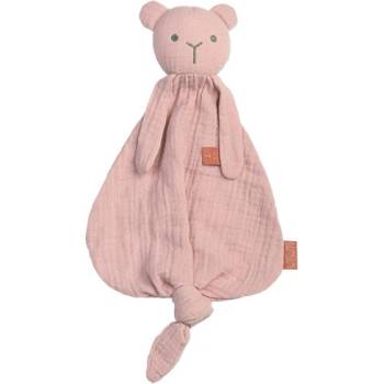 Bam Bam prítulka medvedík z organickej bavlny ružový