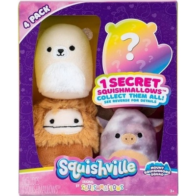Squishmallow Squishville Mount Squishmore Squad Mini s 4 ks