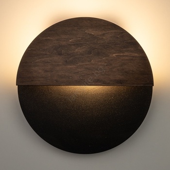 Sigma Led аплик luna led/7w/230v Ø 26 см черен/кафяв (si0426)