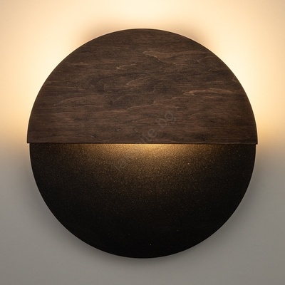 Sigma Led аплик luna led/7w/230v Ø 26 см черен/кафяв (si0426)