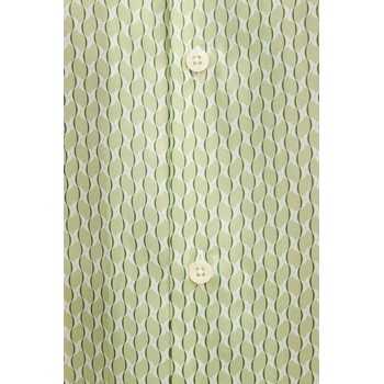 Frescobol Carioca Копринена риза Frescobol Carioca в зелено със стандартна кройка 2591.432 (2591.432)