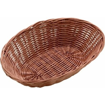 Oválný košík 23 x 15 cm tmavý polyratan 100032258