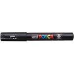uni Декоративен маркер, 0, 7-1, 0 мм, UNI "Posca PC-1M", черен 285098000 (285098000)