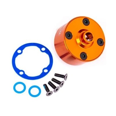 Traxxas тяло на диференциала алуминиево оранжево анодизирано