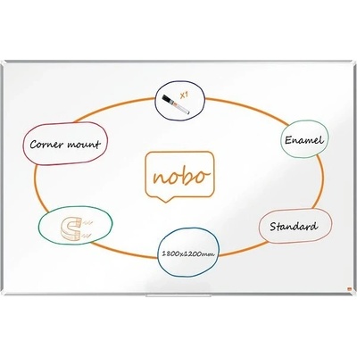 NOBO Premium Plus smaltovaná 180 × 120 cm, biela
