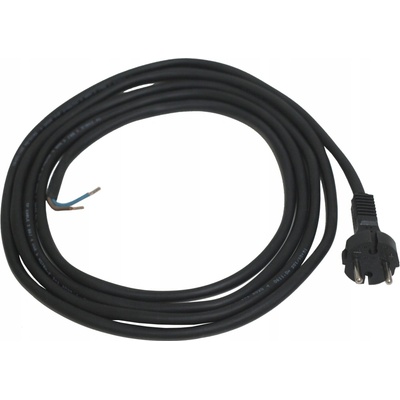 Flexo šňůra gumová 2x1 mm, 3m černá