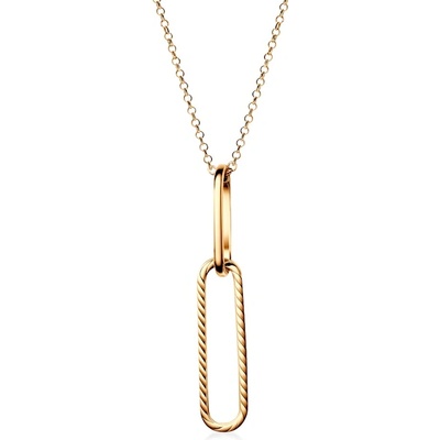 SAVICKI Колие Dualéa: позлатено сребро