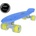 Sportmann Син скейтборд Penny Mad Cruiser с LED колела