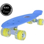 Sportmann Син скейтборд Penny Mad Cruiser с LED колела