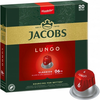 Jacobs Lungo 6 Classico pro Nespresso 20 ks