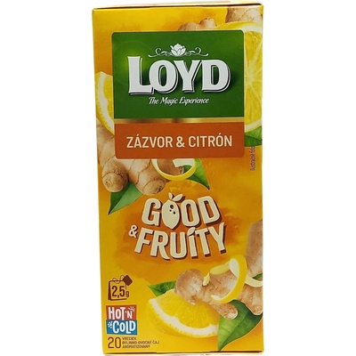 Loyd čaj Good & Fruity Zázvor a citron 20 x 2,5 g