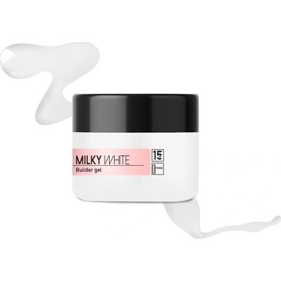 Mistero Milano Builder gel Simple Shape gel milky white 15 g