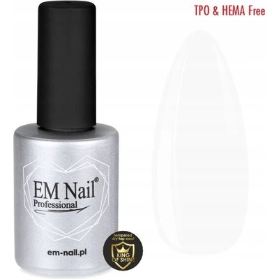 EM Nail vrchný hybridný lak Tempered Dry Top Coat King of Shine 15 ml