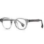 Techsuit Очила за компютър Techsuit Anti-Blue Light Glasses Reflex PC (LS088) - дамски, кръгли - Сив градиент (KF2364805)