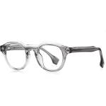 Techsuit Очила за компютър Techsuit Anti-Blue Light Glasses Reflex PC (LS088) - дамски, кръгли - Сив градиент