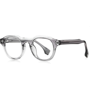 Techsuit Очила за компютър Techsuit Anti-Blue Light Glasses Reflex PC (LS088) - дамски, кръгли - Сив градиент