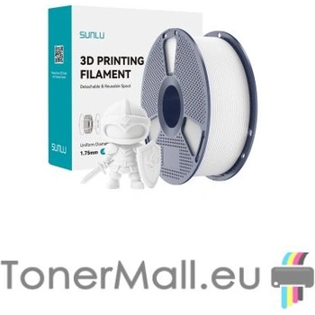 Sunlu PLA филамент Sunlu PLA+, 1.75 mm, 1.0 kg, White