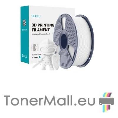 Sunlu PLA филамент Sunlu PLA+, 1.75 mm, 1.0 kg, White