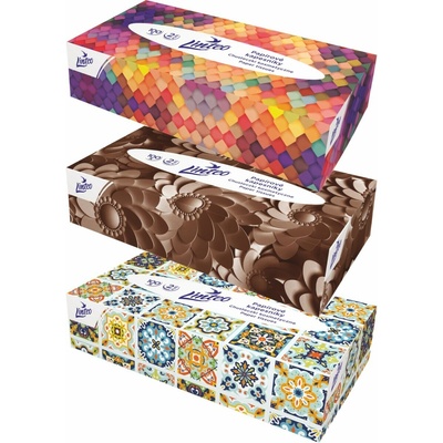 Linteo EKO papírové kapesníky krabička 2-vrstvé 100 ks