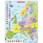 Larsen - Образователен пъзел - Физическа карта на Европа - 48 части (K2)