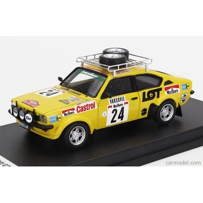 Trofeu Opel Kadett Gt/e night Version N 24 Rally Montecarlo 1978 Jerzy Landsberg Marek Muszynski Žlutá 1:43